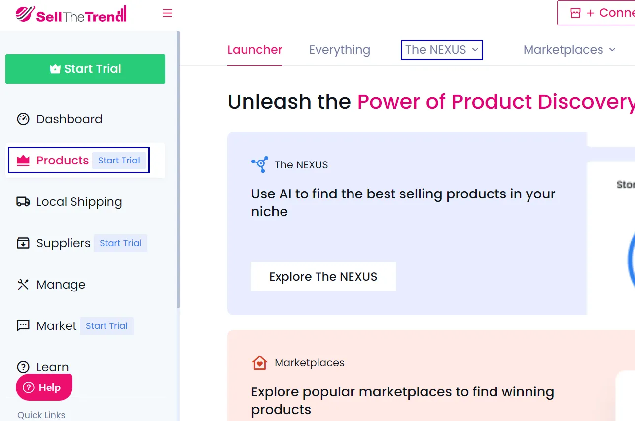 Find Winning Products with Sell the Trend